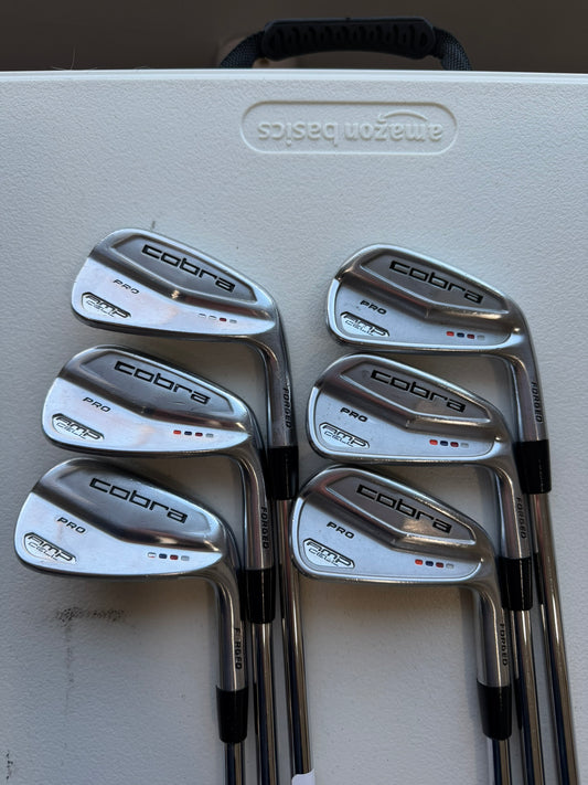 Photo of Cobra Amp Cell Pro Iron Set Stiff Flex Dynamic Gold S300