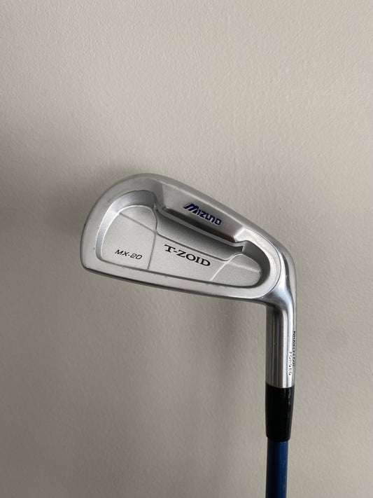 Mizuno T-Zoid MX-20 6-Iron Exsar Blue Regular Flex 37.5″ NICE