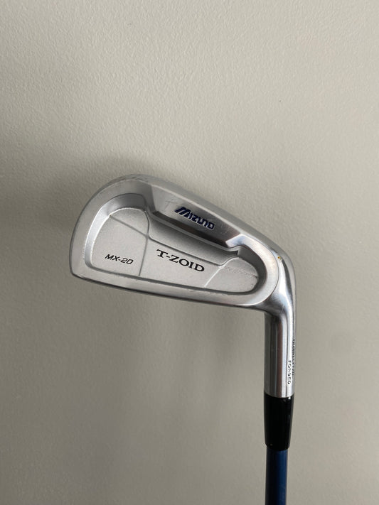 Mizuno T-Zoid MX-20 6-Iron Exsar Blue Stiff Flex 37.5″ NICE
