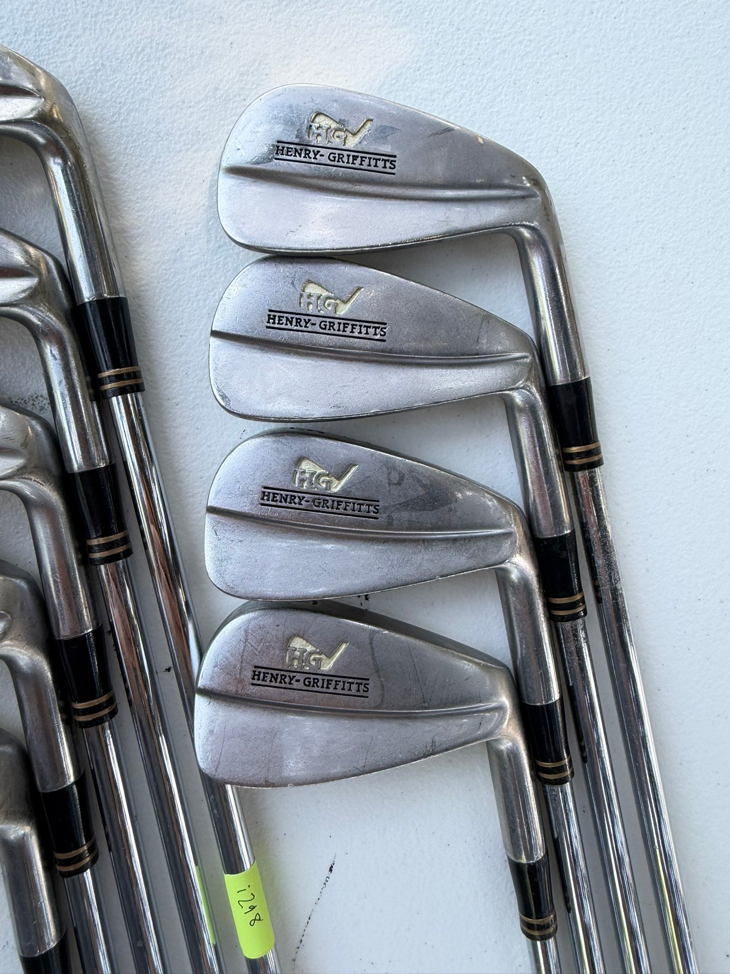 Henry Griffitts Matchblade Iron Set 3-PW, TW SST Pure Stiff Flex NICE
