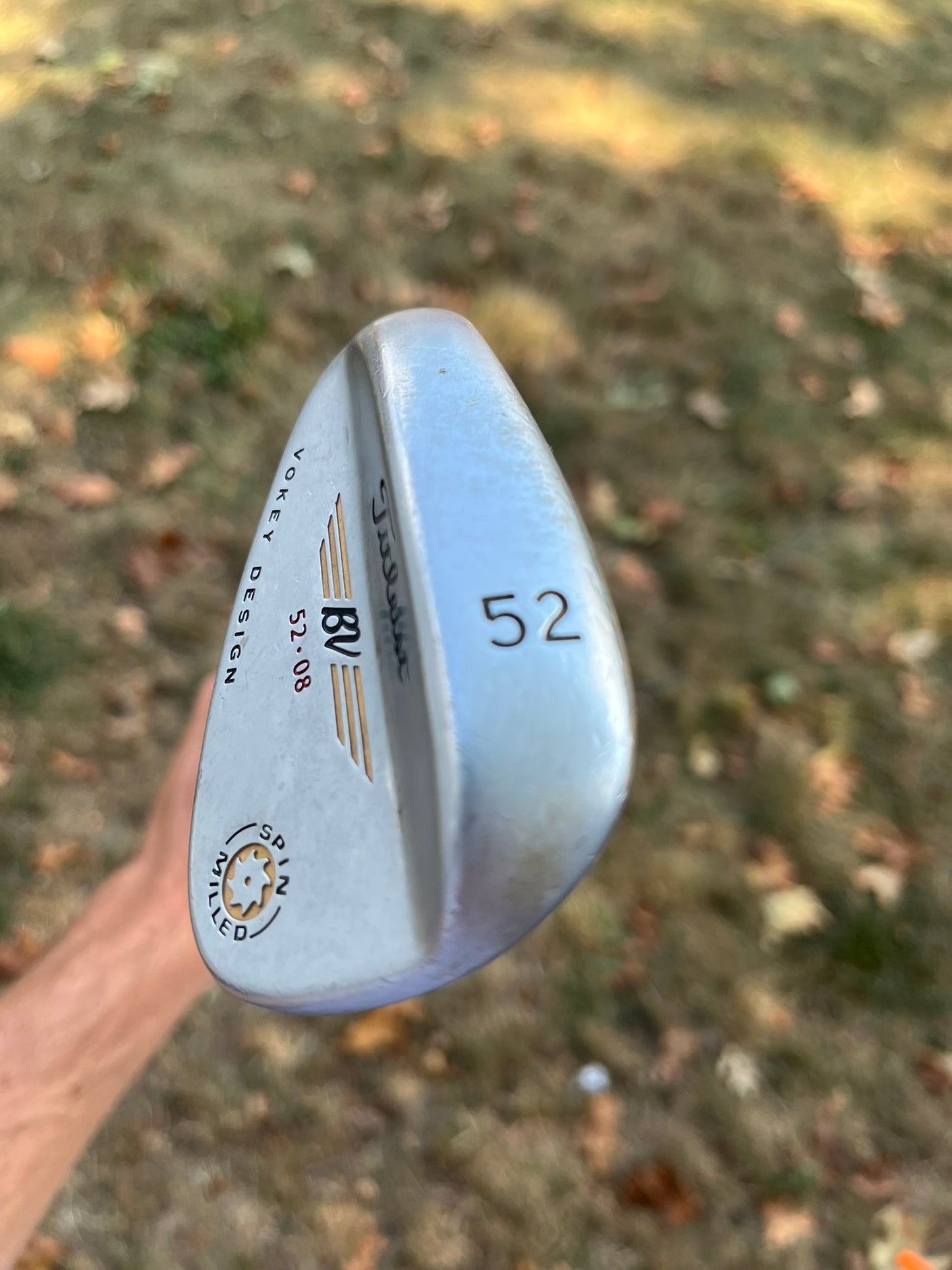 Titleist Spin Milled CC Gap Wedge 52° / 8 NS Pro 970 Regular Flex Lefty 35.25″