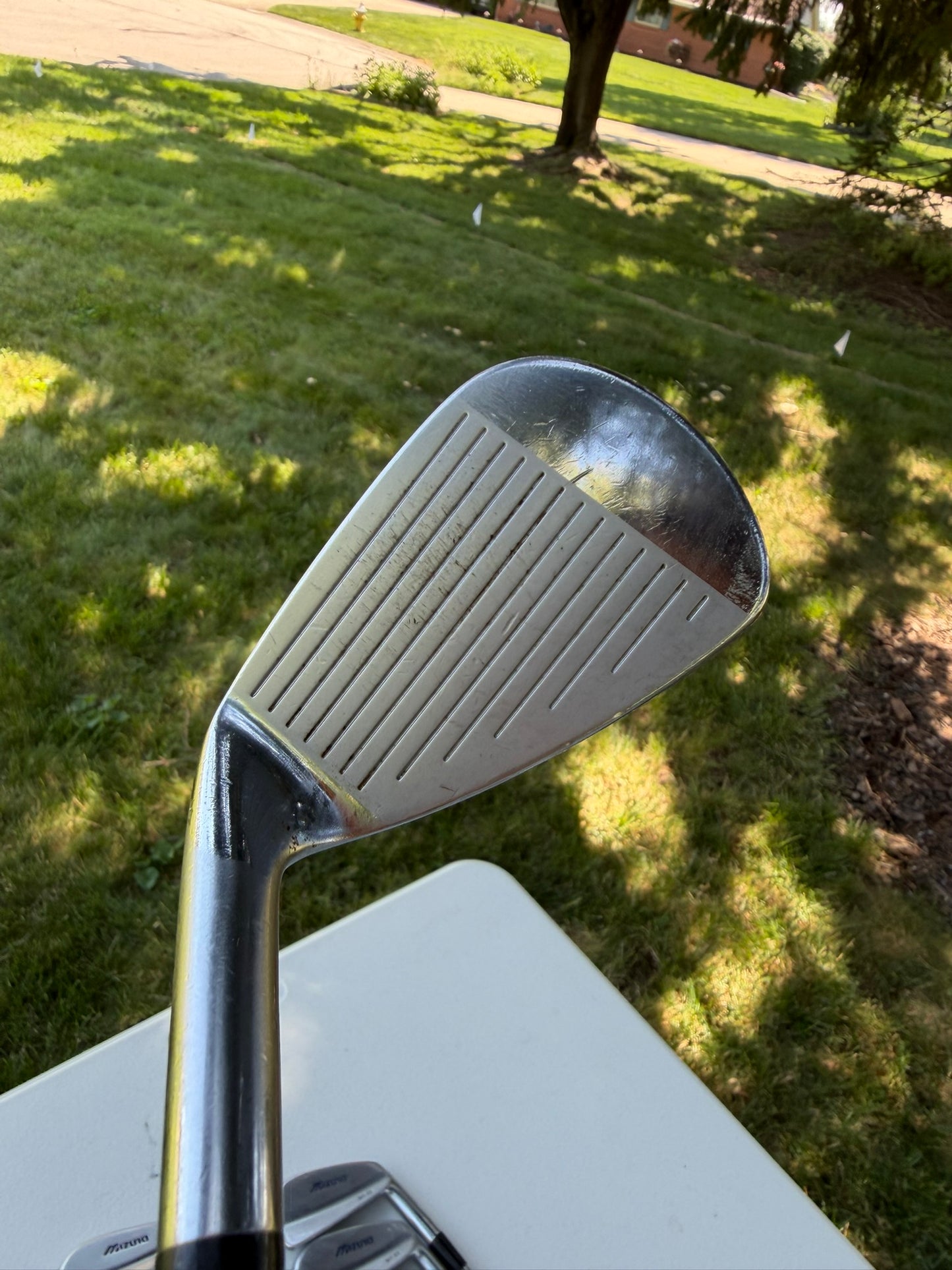 Mizuno MP 33 Iron Set 3-PW Gold Plus S300 Stiff Flex +1/4" NICE