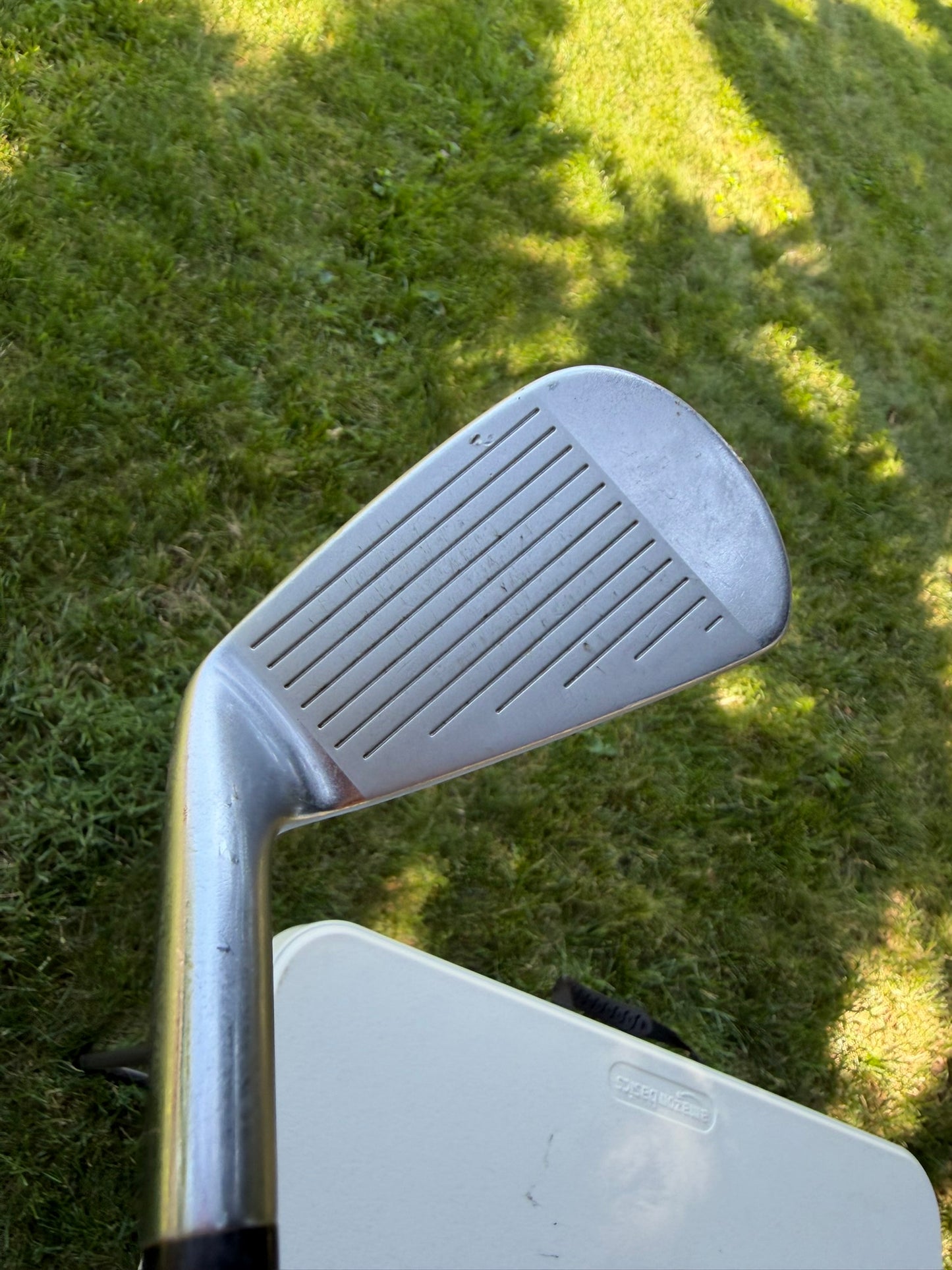 Mizuno MP 33 Iron Set 3-PW Gold Plus S300 Stiff Flex +1/4" NICE