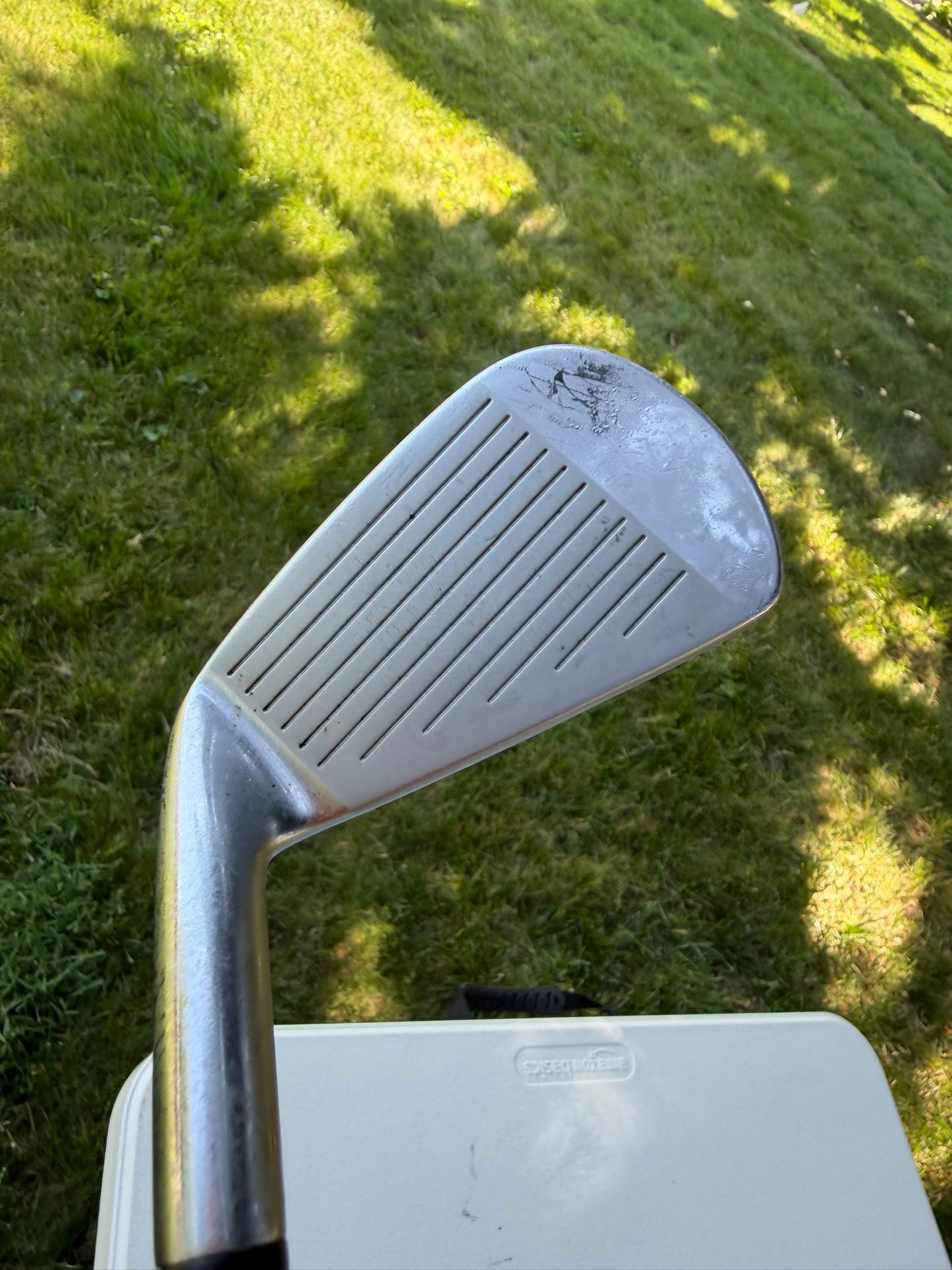 Mizuno MP 33 Iron Set 3-PW Gold Plus S300 Stiff Flex +1/4" NICE