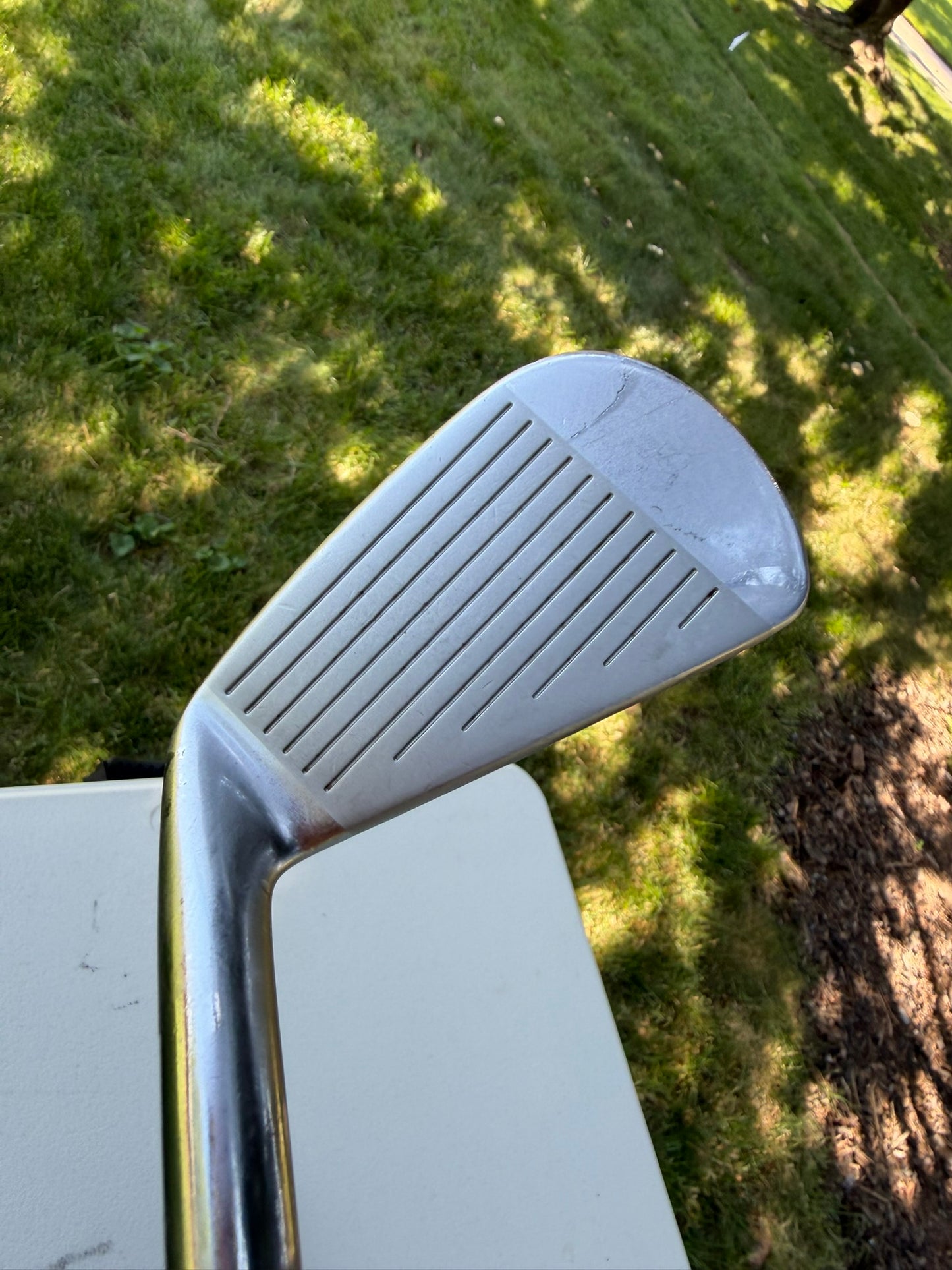 Mizuno MP 33 Iron Set 3-PW Gold Plus S300 Stiff Flex +1/4" NICE