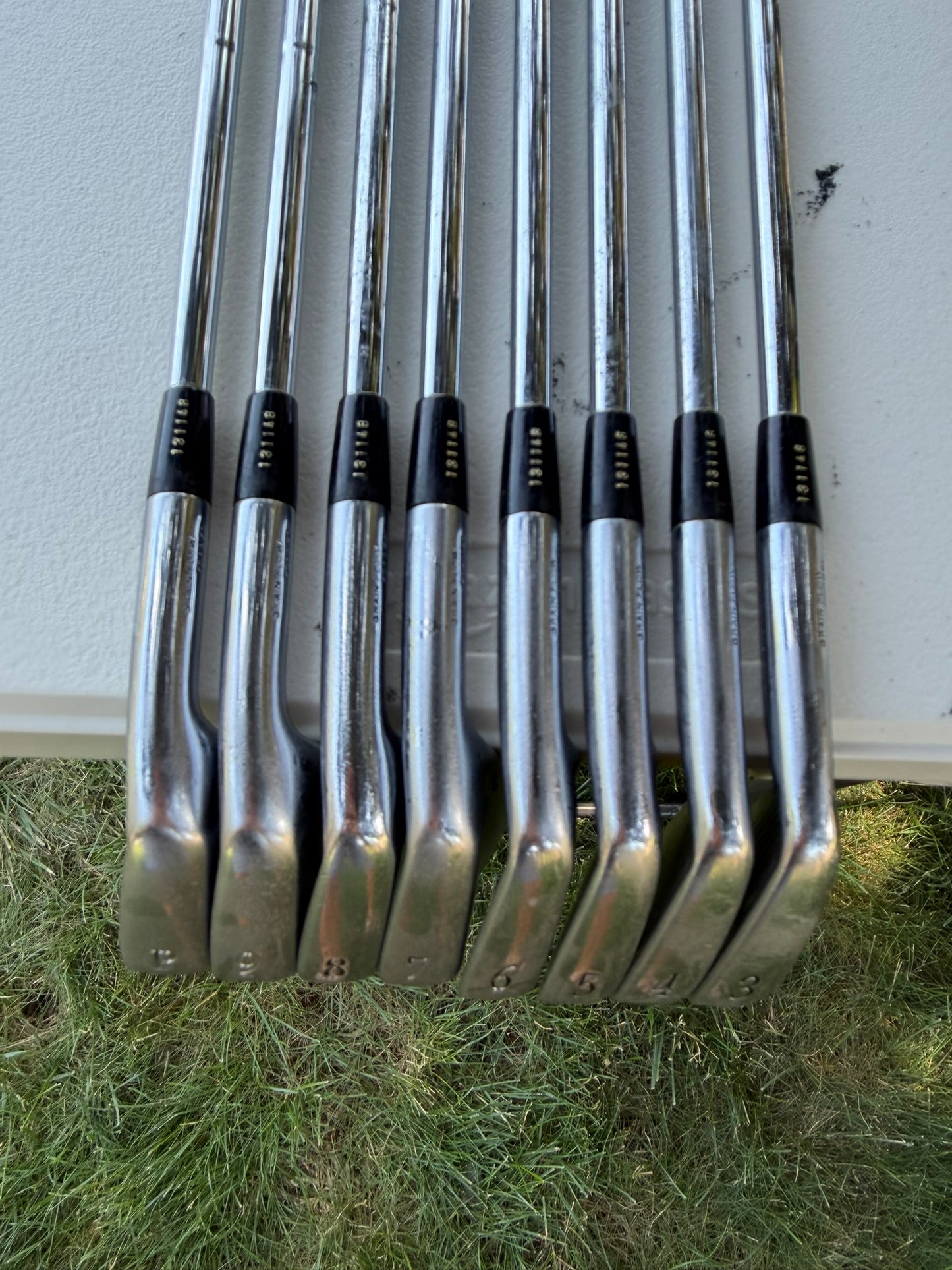 Mizuno MP 33 Iron Set 3-PW Gold Plus S300 Stiff Flex +1/4" NICE