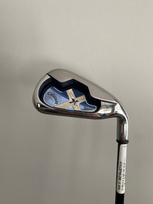 Callaway X-18 Gems 6-Iron Factory Model 45g Ladies Flex 36.25″ NICE