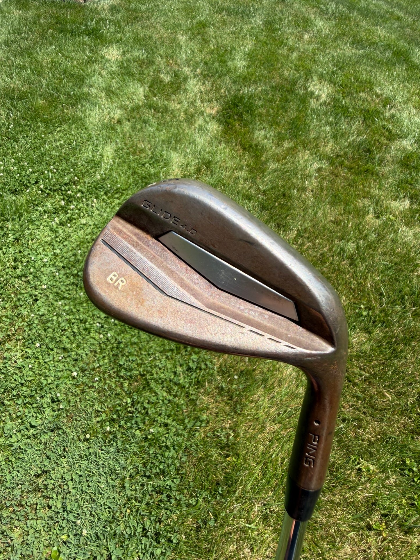 Ping Glide 4.0 Raw Pitching Wedge 46° / 12 Black Dot S400 Stiff Flex 35.75"