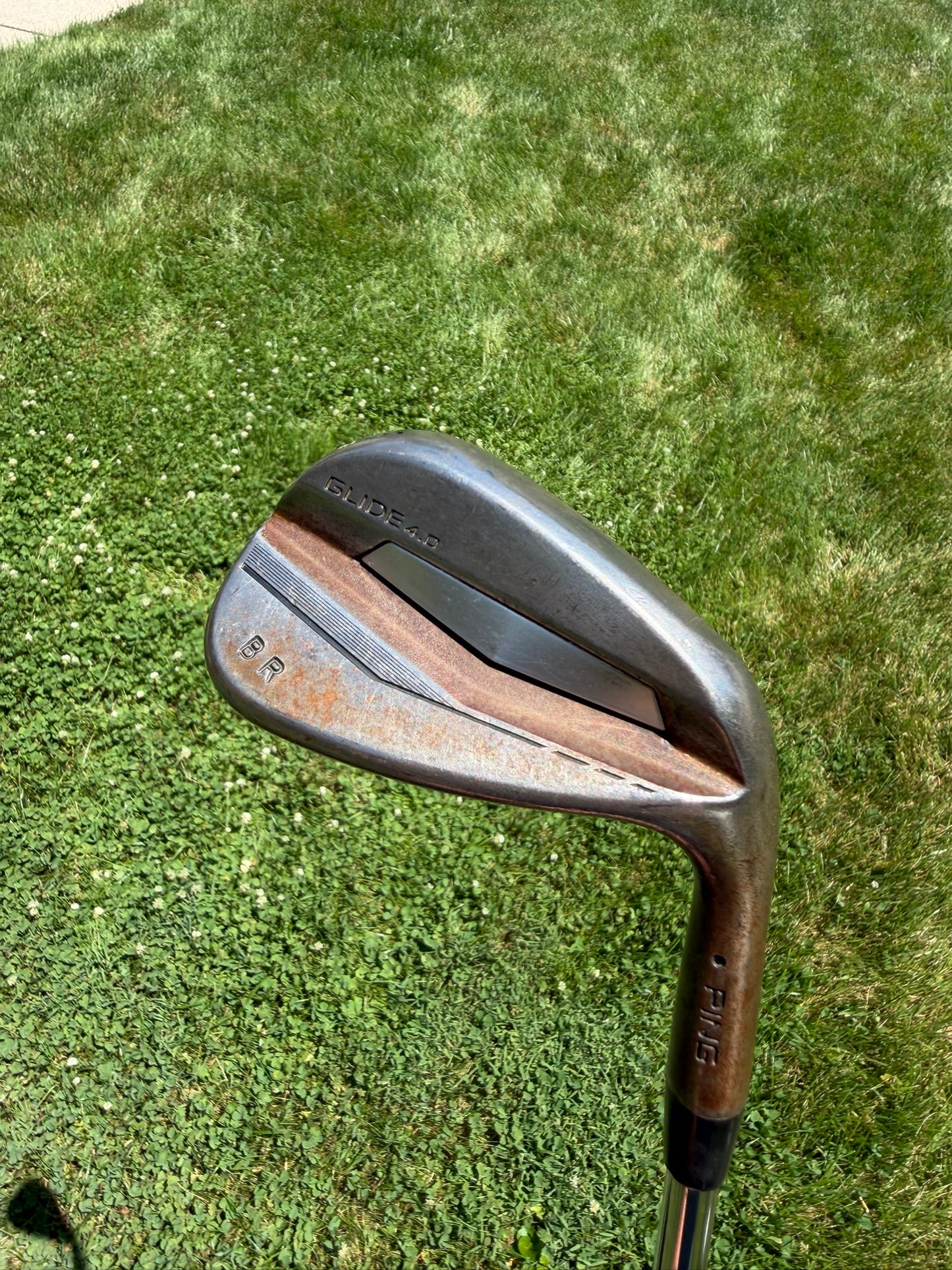 Ping Glide 4.0 Raw Pitching Wedge 46° / 12 Black Dot S400 Stiff Flex 35.75"