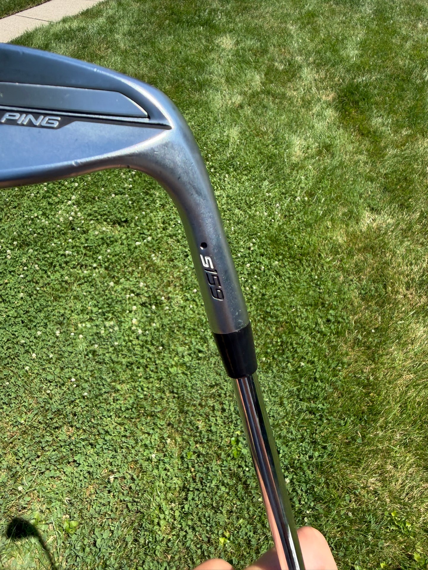 Ping s159 Chrome Gap Wedge 52° / 12 Black Dot S400 Stiff Flex 35.5" NICE