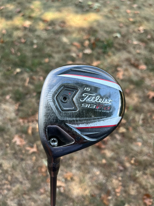 Titleist 913 FD 3-Wood 15° Diamana 82 Stiff Flex Lefty 42.75″