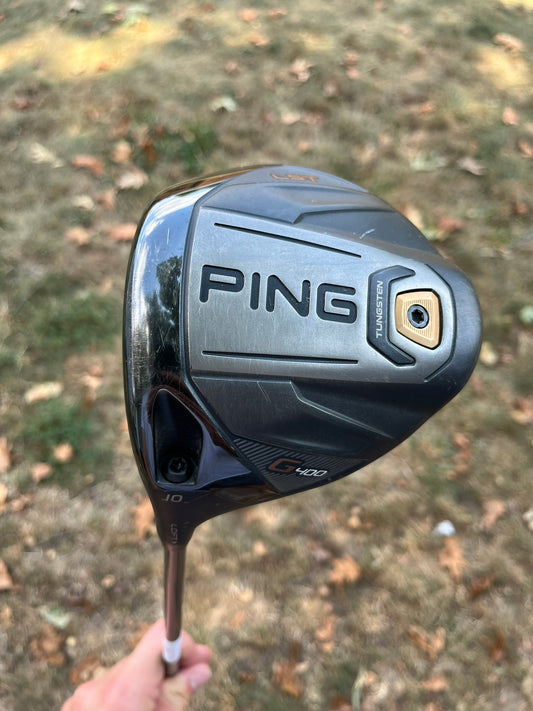 Ping G400 LST Driver 10° Hzrdus T1100 Extra Stiff Flex Lefty 44.75″ +HC NICE