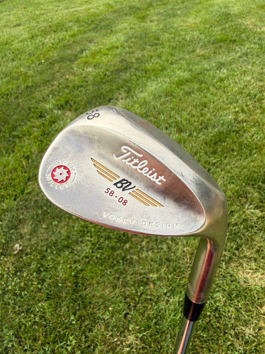 Titleist 2009 Vokey Spin Milled Black Lob Wedge 58° / 8 Wedge Flex 35.75"