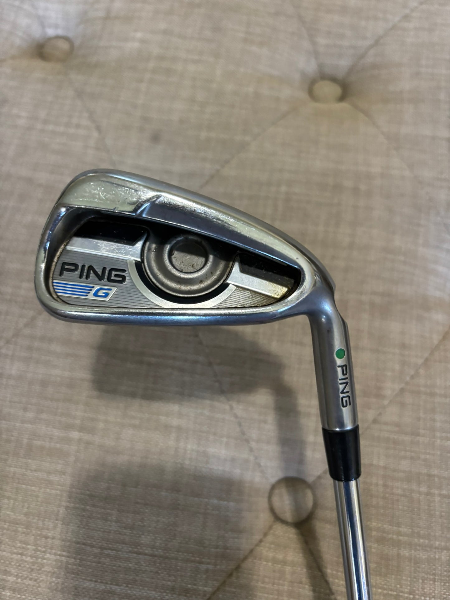 Ping 2016 G Iron Set 4-PW Green Dot CFS Distance Extra Stiff Flex +1/2″ NICE