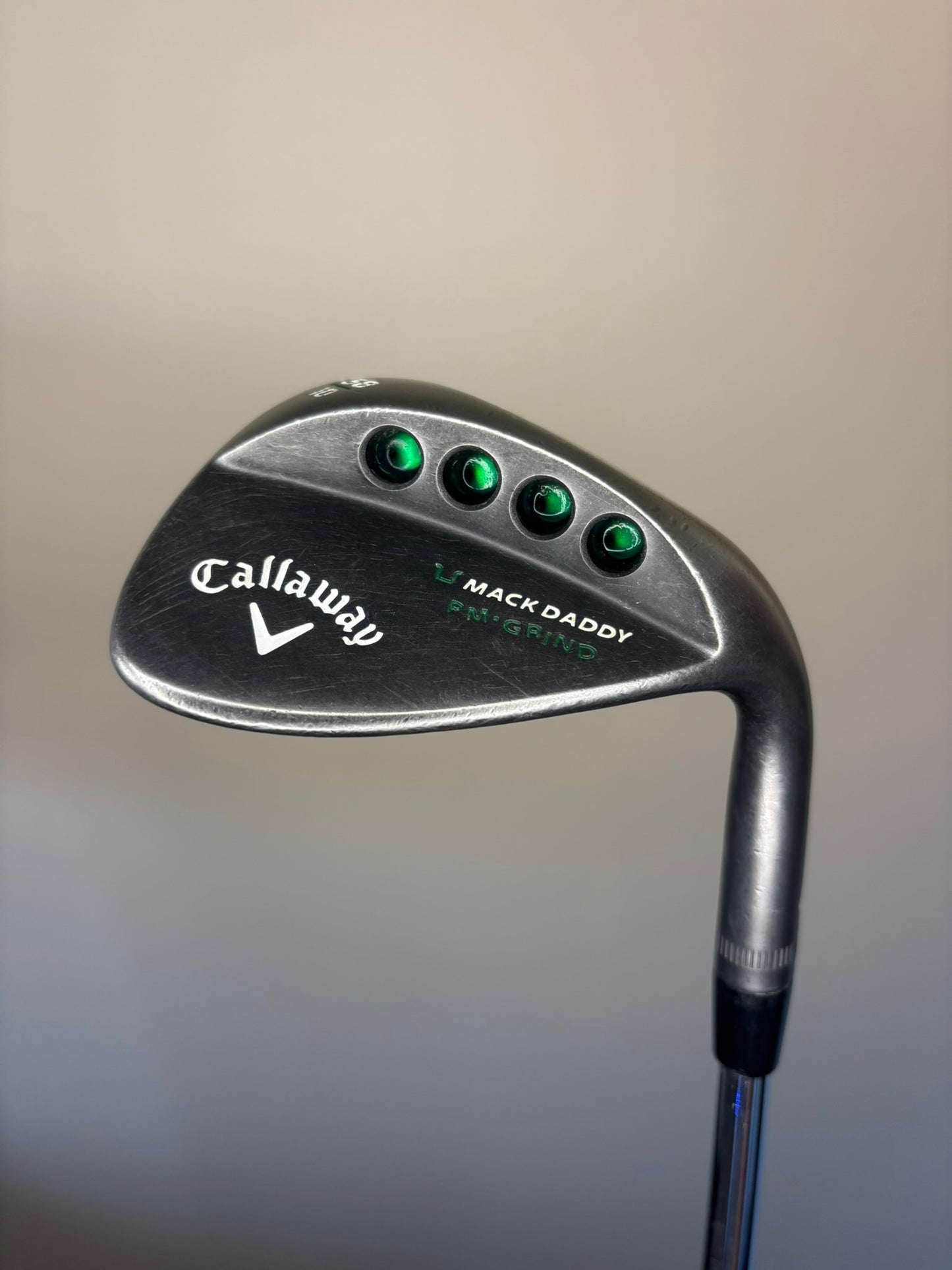 Callaway Mack Daddy Matte BLK PM Grind Lob Wedge 58° / 10 S200 Stiff Flex 35.5″