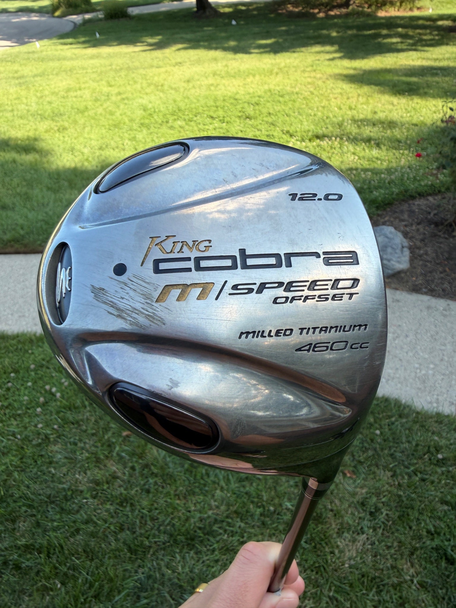 Cobra M Speed Offset Driver 12° Bass Senior Flex 44.75" +HC NICE