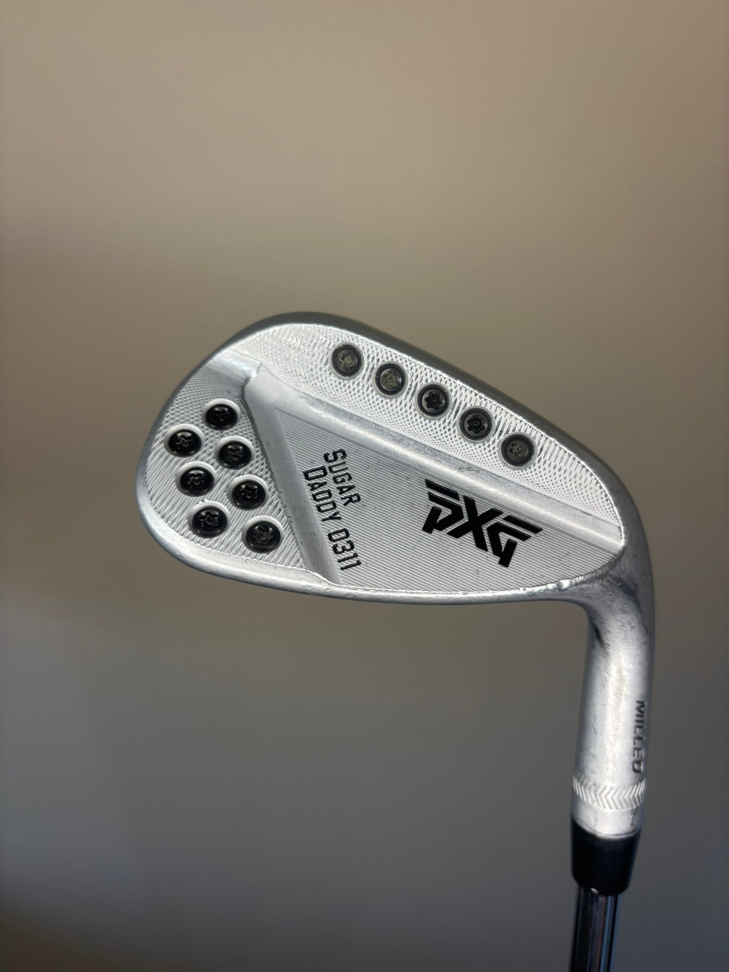 PXG 0311 Sugar Daddy Milled Chrome Gap Wedge 50° / 10 S300 Stiff Flex 35.5″ NICE