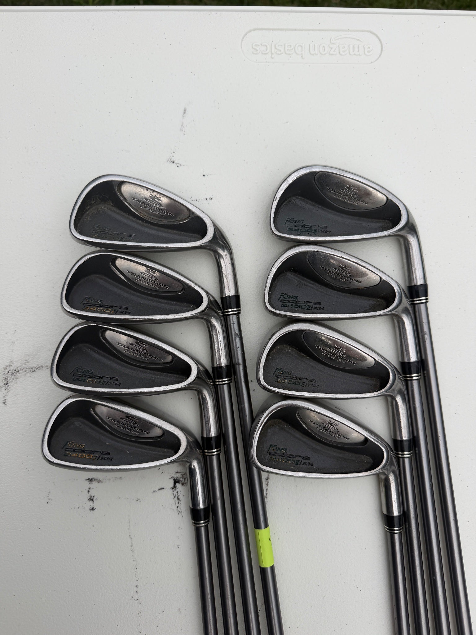 Cobra 3400 I/XH Iron Set 3-PW Graphite Design YS-5.1 Regular Flex +1/4" NICE