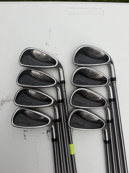 Cobra 3400 I/XH Iron Set 3-PW Graphite Design YS-5.1 Regular Flex +1/4" NICE