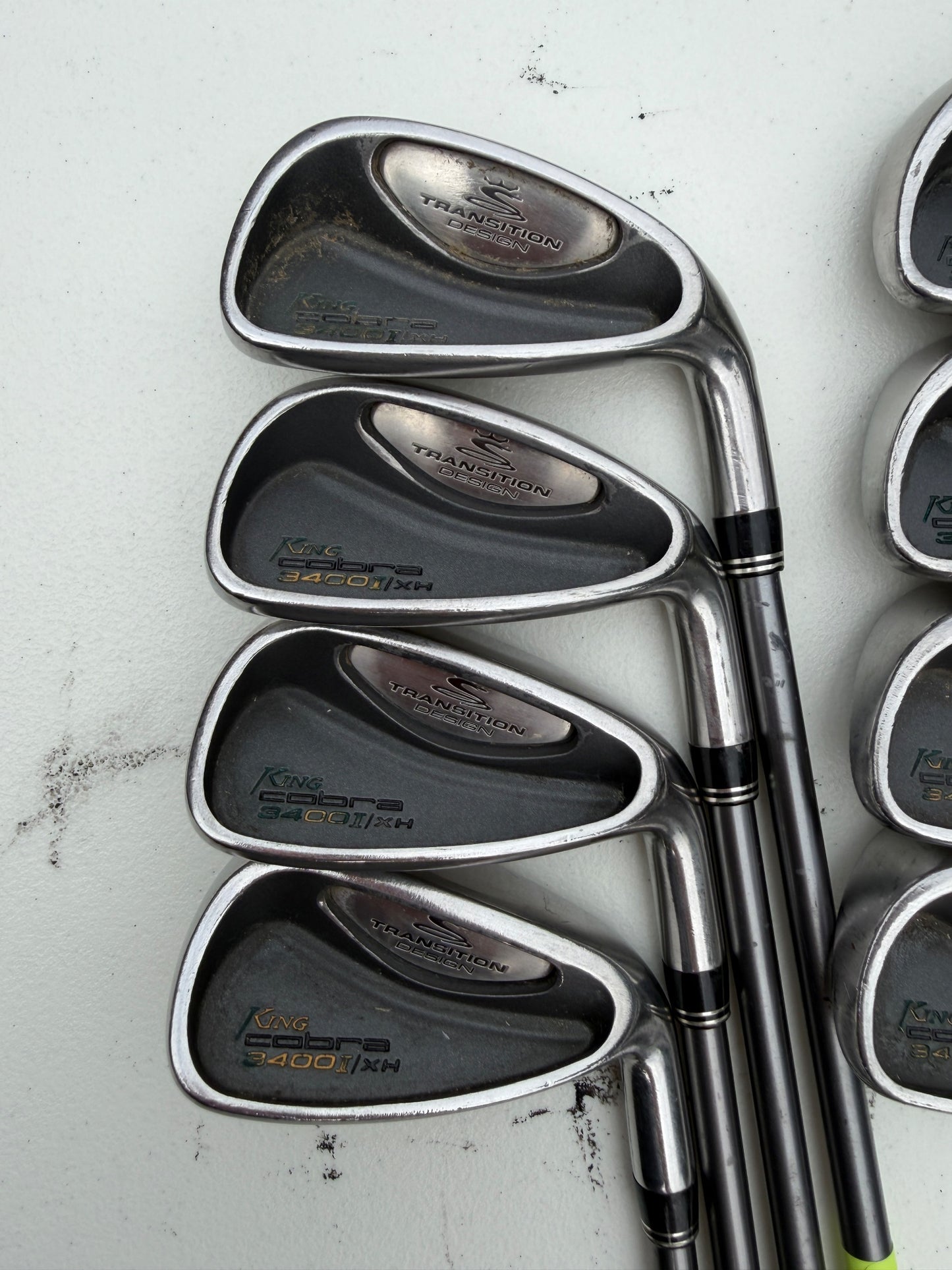 Cobra 3400 I/XH Iron Set 3-PW Graphite Design YS-5.1 Regular Flex +1/4" NICE — photo 2