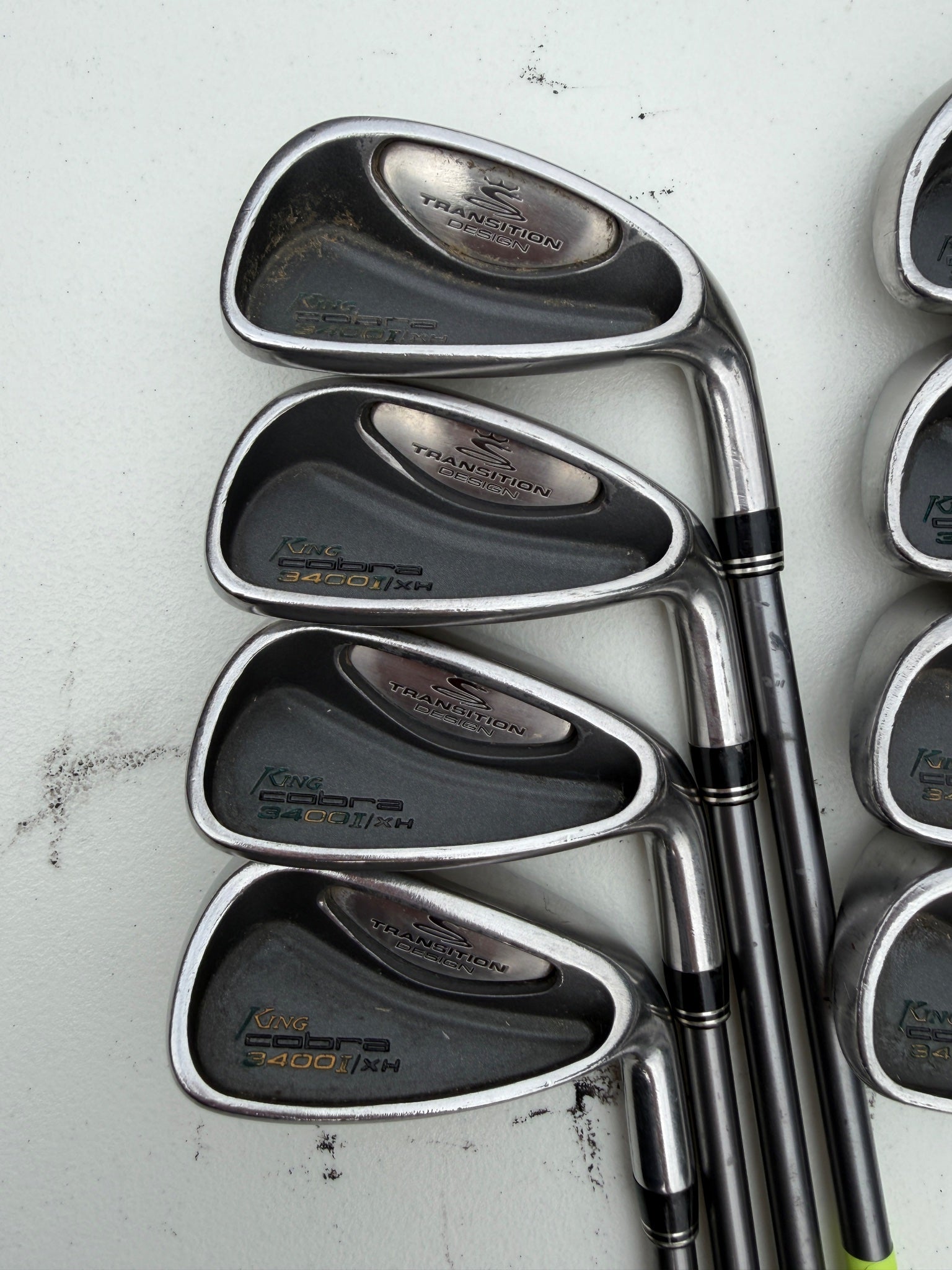 Cobra 3400 I/XH Iron Set 3-PW Graphite Design YS-5.1 Regular Flex +1/4" NICE — photo 2
