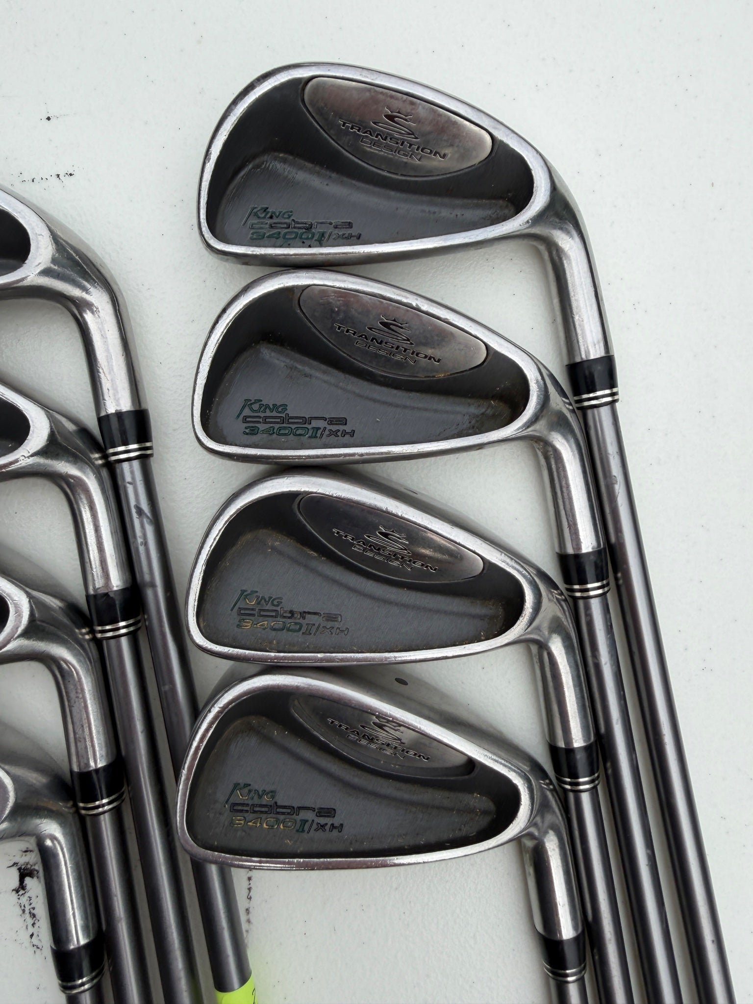 Cobra 3400 I/XH Iron Set 3-PW Graphite Design YS-5.1 Regular Flex +1/4" NICE — photo 3