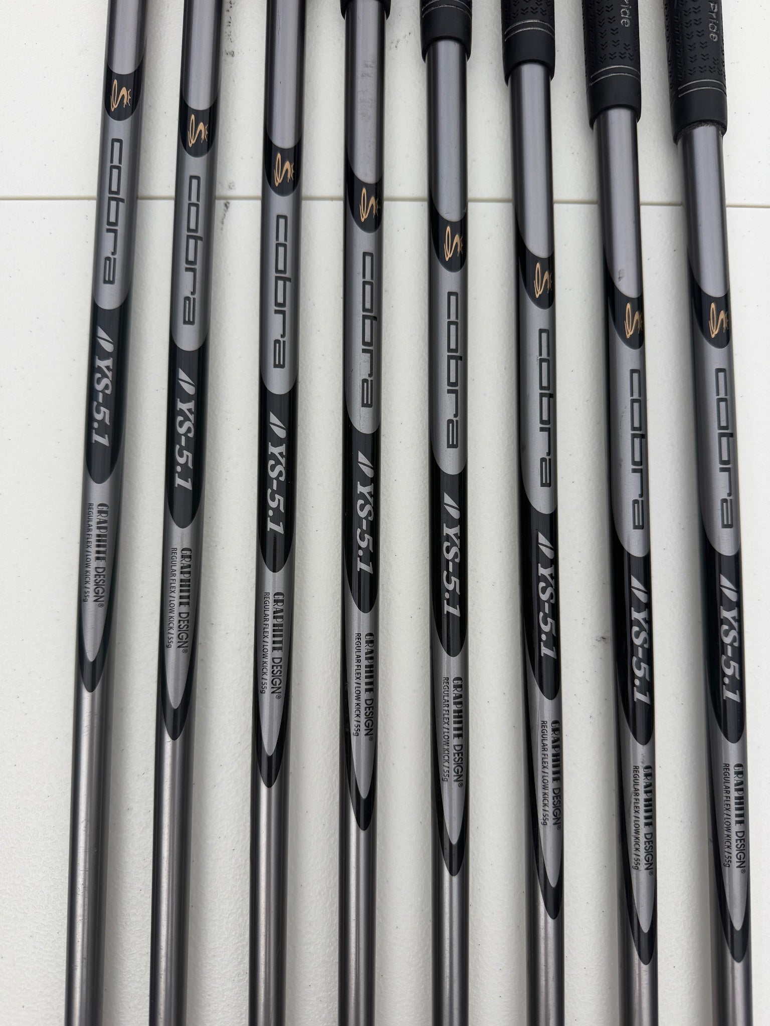 Cobra 3400 I/XH Iron Set 3-PW Graphite Design YS-5.1 Regular Flex +1/4" NICE — photo 9
