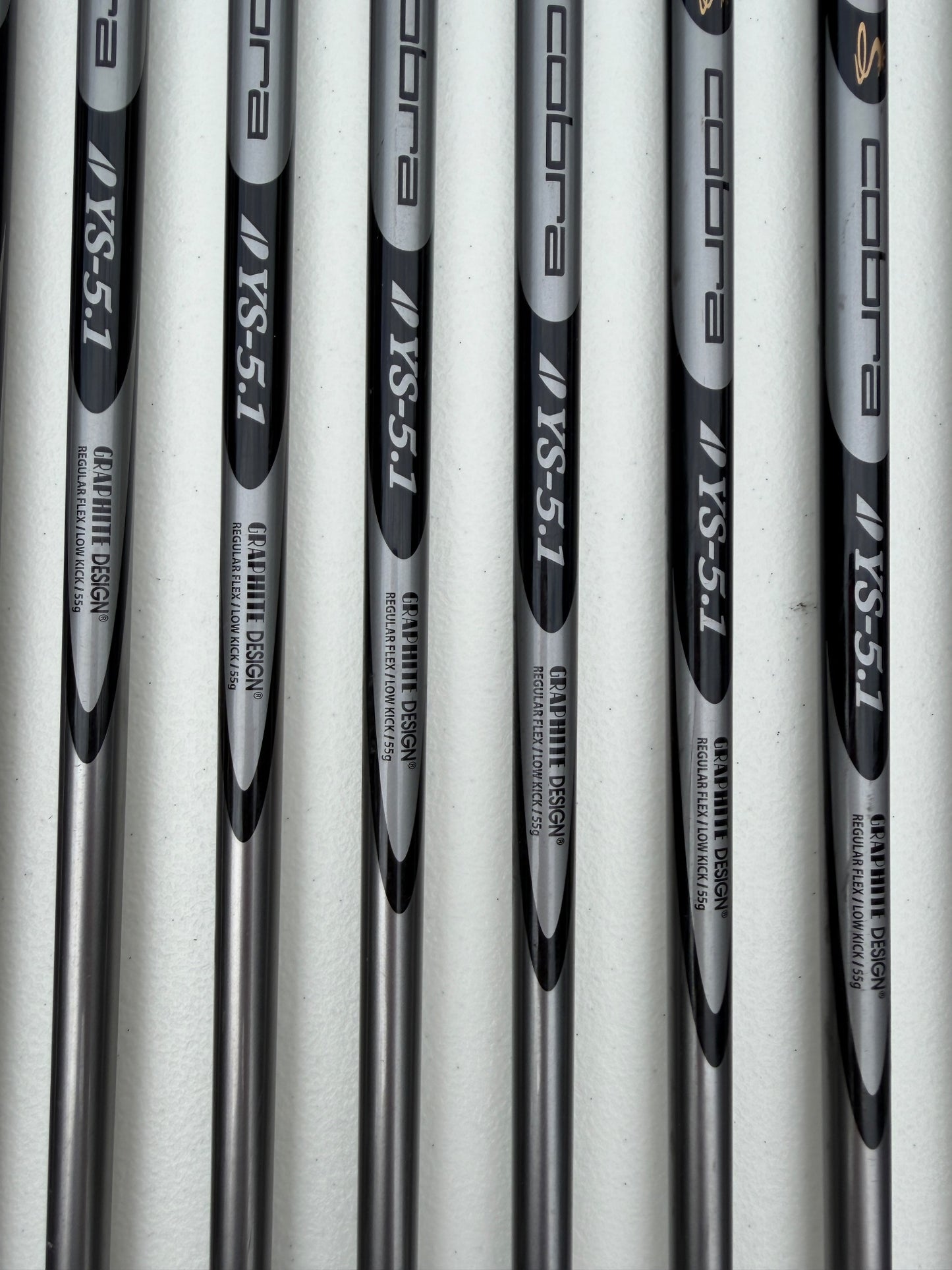 Cobra 3400 I/XH Iron Set 3-PW Graphite Design YS-5.1 Regular Flex +1/4" NICE — photo 10