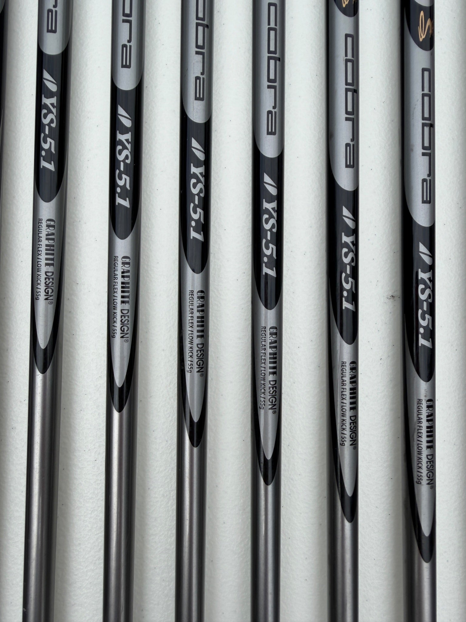 Cobra 3400 I/XH Iron Set 3-PW Graphite Design YS-5.1 Regular Flex +1/4" NICE — photo 10