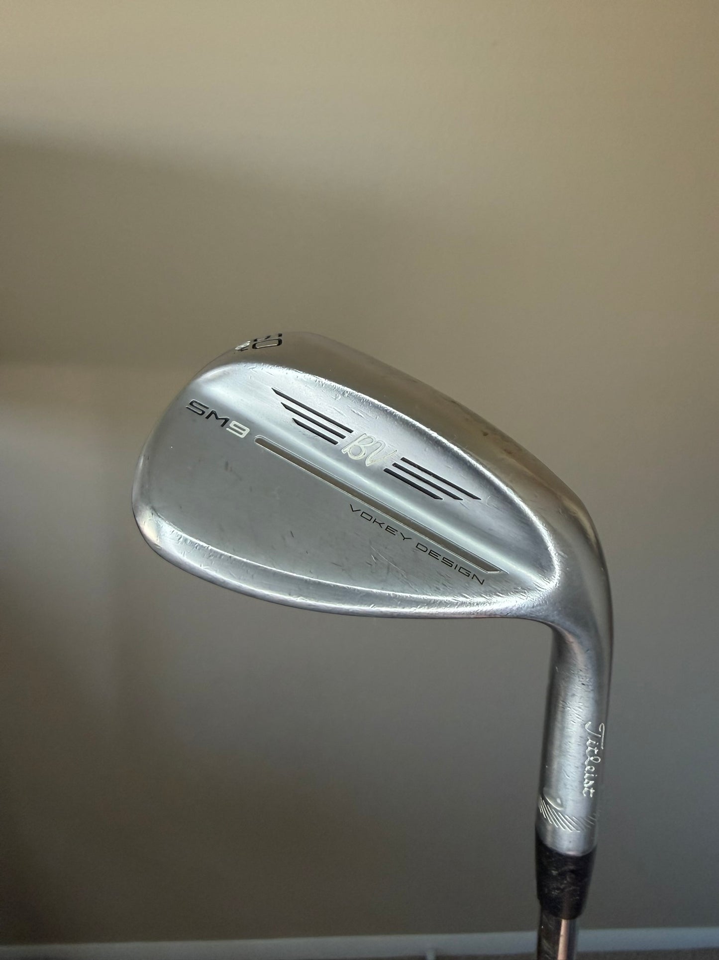 Photo of Titleist Vokey SM9 Tour Chrome Lob Wedge 60° Extra Stiff Flex Kbs Tour V