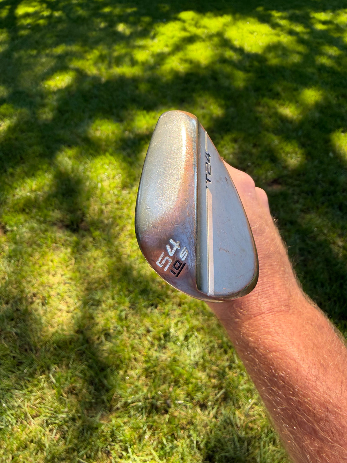 Mizuno T24 Denim Copper Sand Wedge 54°/10 Tour Issue S400 Stiff Flex 35.5" NICE — photo 4
