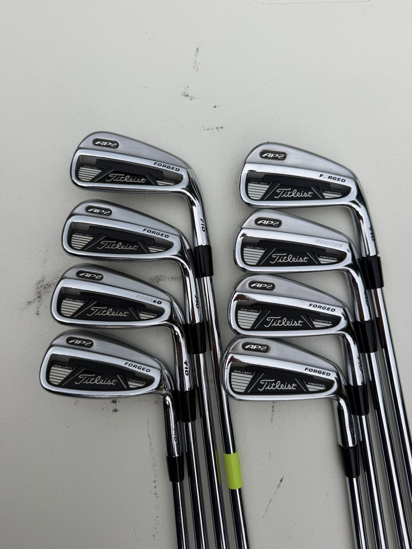 Titleist 710 AP2 Iron Set 3-PW Project X Rifle 5.5 Regular Flex +1/2" NICE