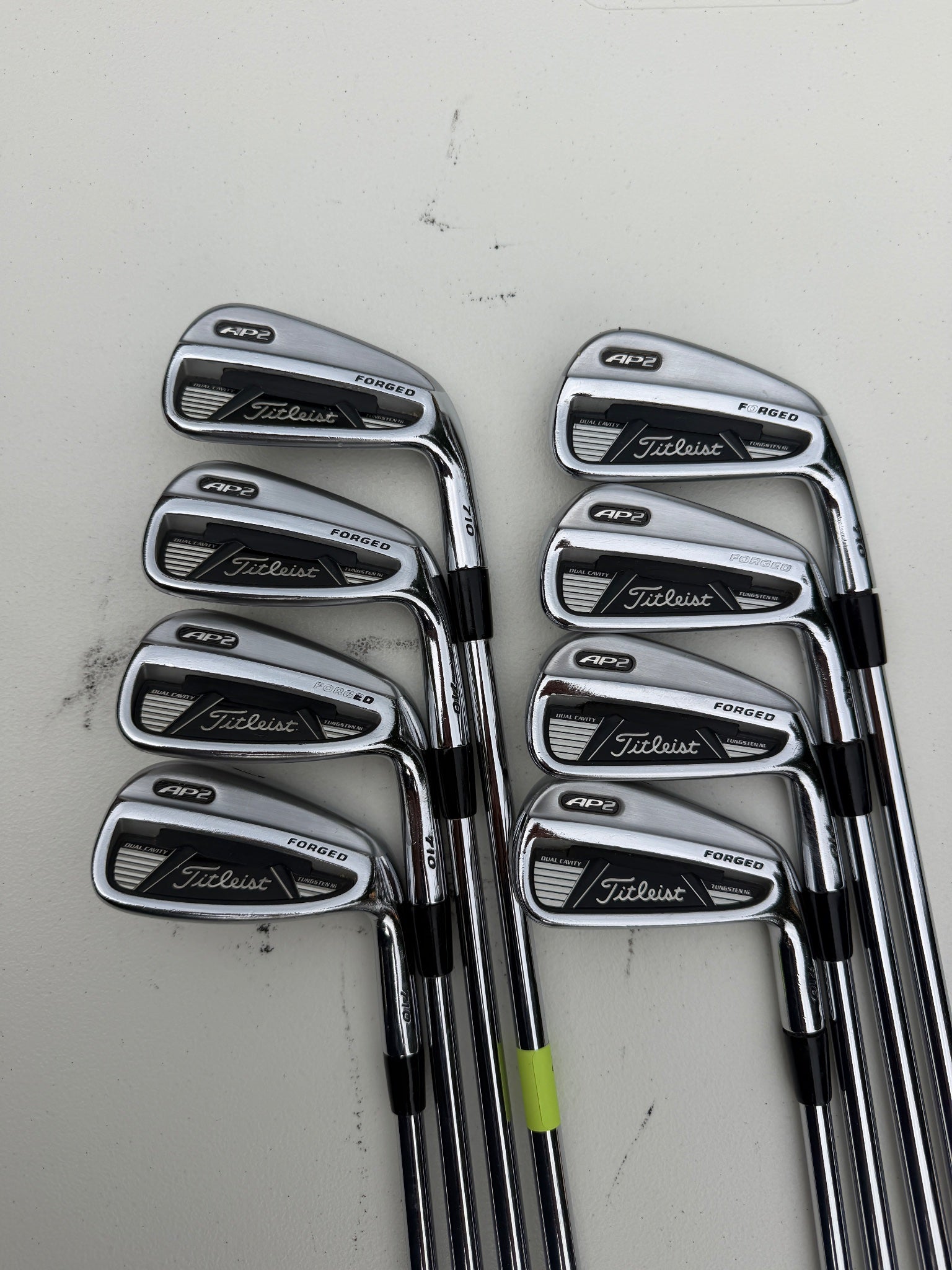 Titleist 710 AP2 Iron Set 3-PW Project X Rifle 5.5 Regular Flex +1/2" NICE