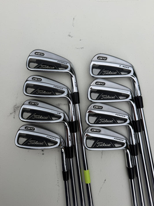 Titleist 710 AP2 Iron Set 3-PW Project X Rifle 5.5 Regular Flex +1/2" NICE