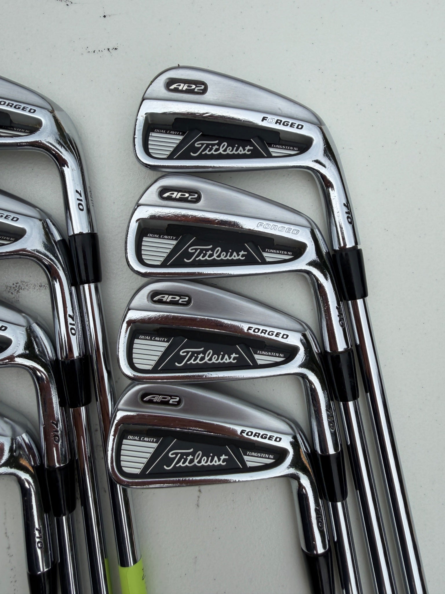 Titleist 710 AP2 Iron Set 3-PW Project X Rifle 5.5 Regular Flex +1/2" NICE — photo 3