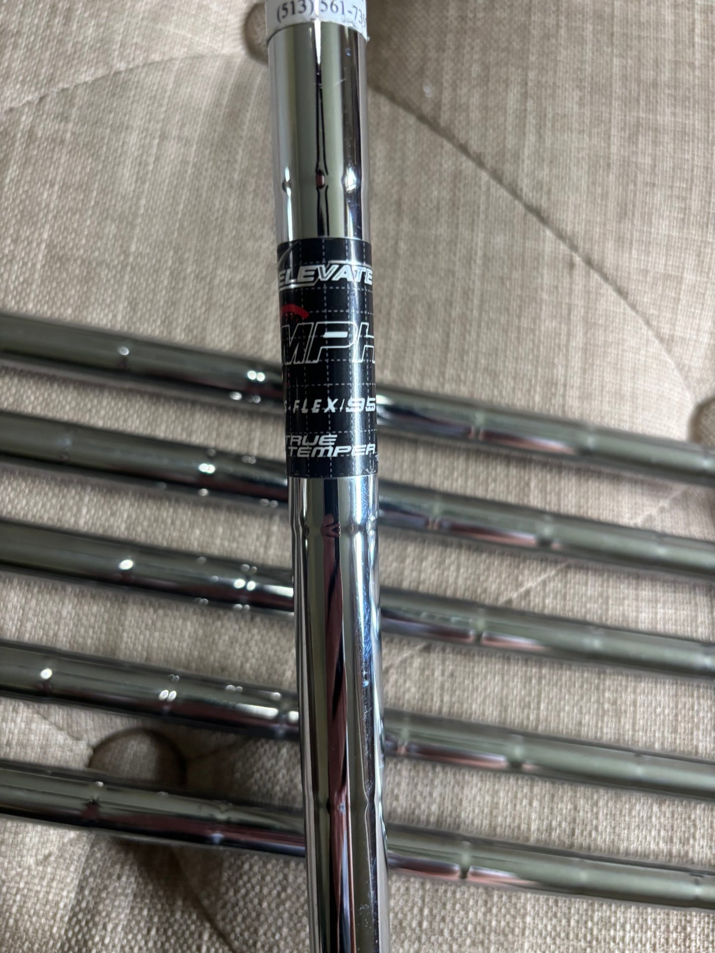 Taylormade 2021 P790 Iron Set 5-PW Elevate 95 MPH Stiff Flex -1/4″ NICE