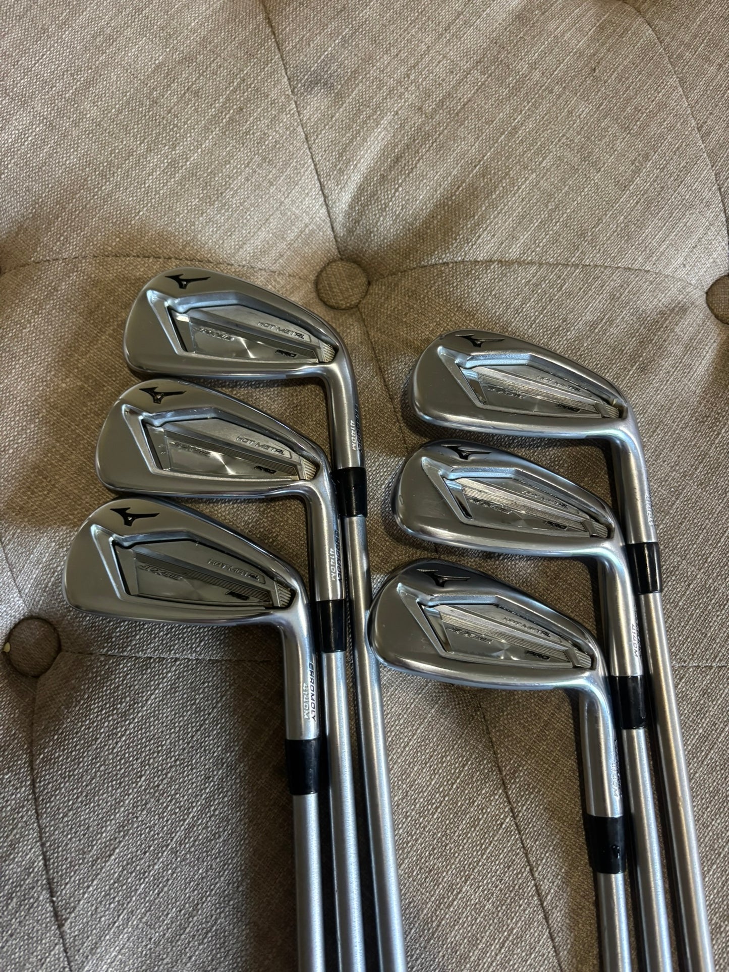 Mizuno JPX 919 Hot Metal Pro Iron Set 5-PW KBS C-Taper Lite Stiff Flex STD NICE
