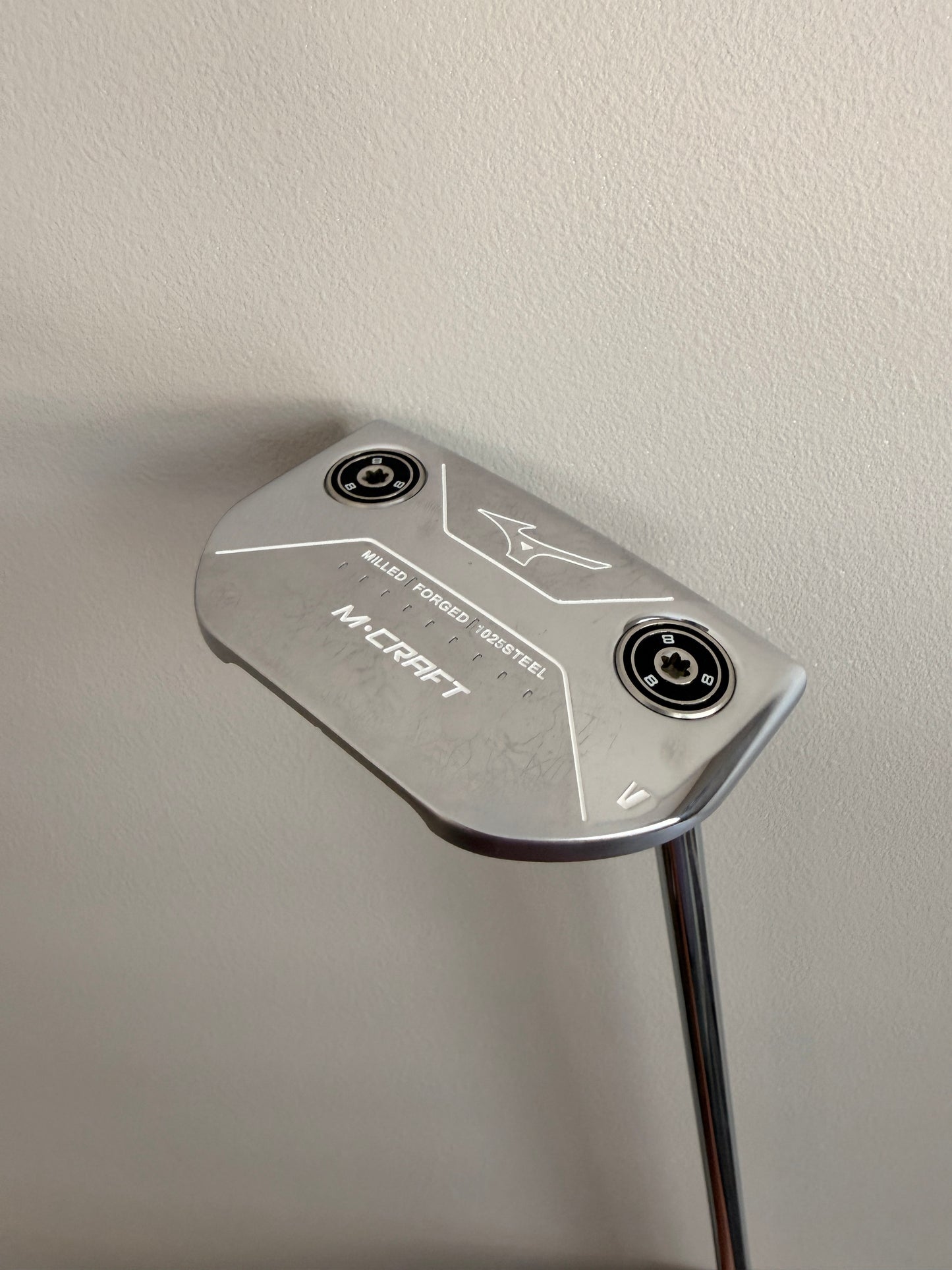 Photo of Mizuno M-Craft V Chrome Putter Stock Slant Neck