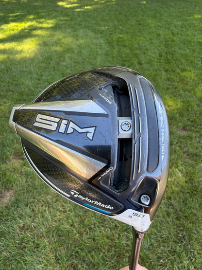 TaylorMade SIM Driver 9° Lin-Q Gunmetal 6F5 Extra Stiff Flex 45.5" NICE