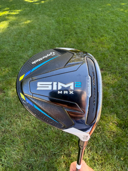 TaylorMade SIM2 MAX 3-Wood 15° HZRDUS Smoke Blue RDX Stiff Flex 43" NICE