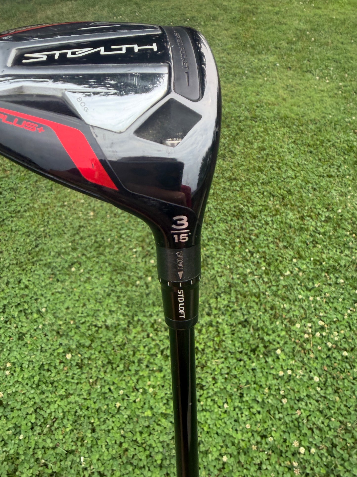 TaylorMade Stealth Plus 3-Wood 15° HZRDUS Smoke Rdx Red Stiff Flex 42" +HC NICE — photo 5