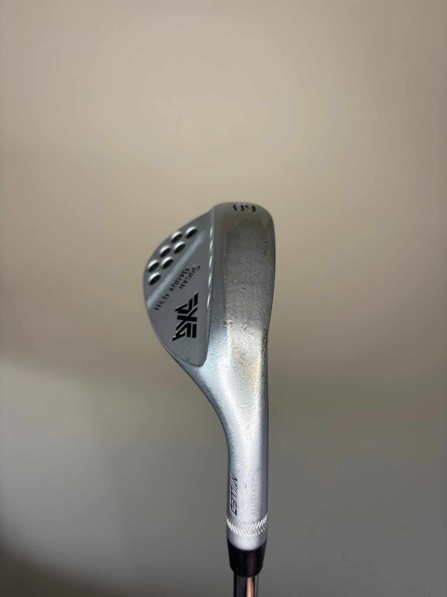 PXG 0311 Sugar Daddy Milled Chrome Lob Wedge 60° / 9 S300 Stiff Flex 35″