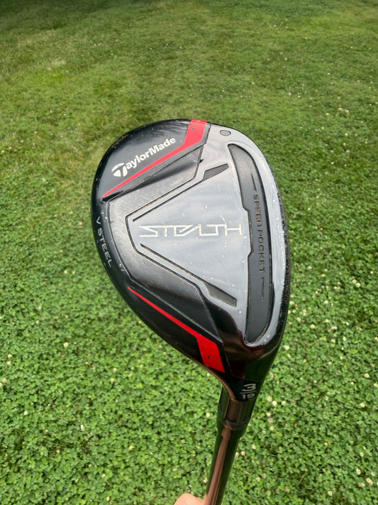 TaylorMade Stealth Rescue 3 Hybrid 19° HZRDUS Smoke Rdx Red Stiff Flex 40" +HC