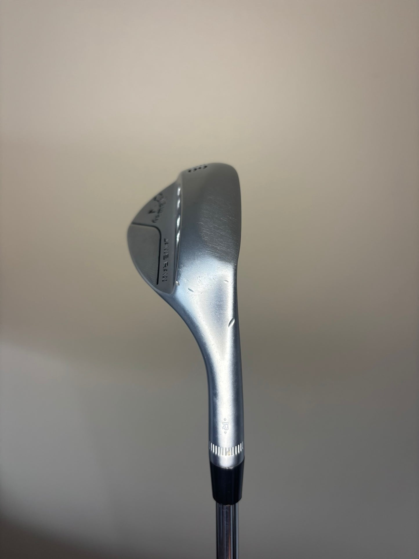 Callaway Jaws Raw Chrome Lob Wedge 60° / 8C S400 Stiff Flex 35″ NICE