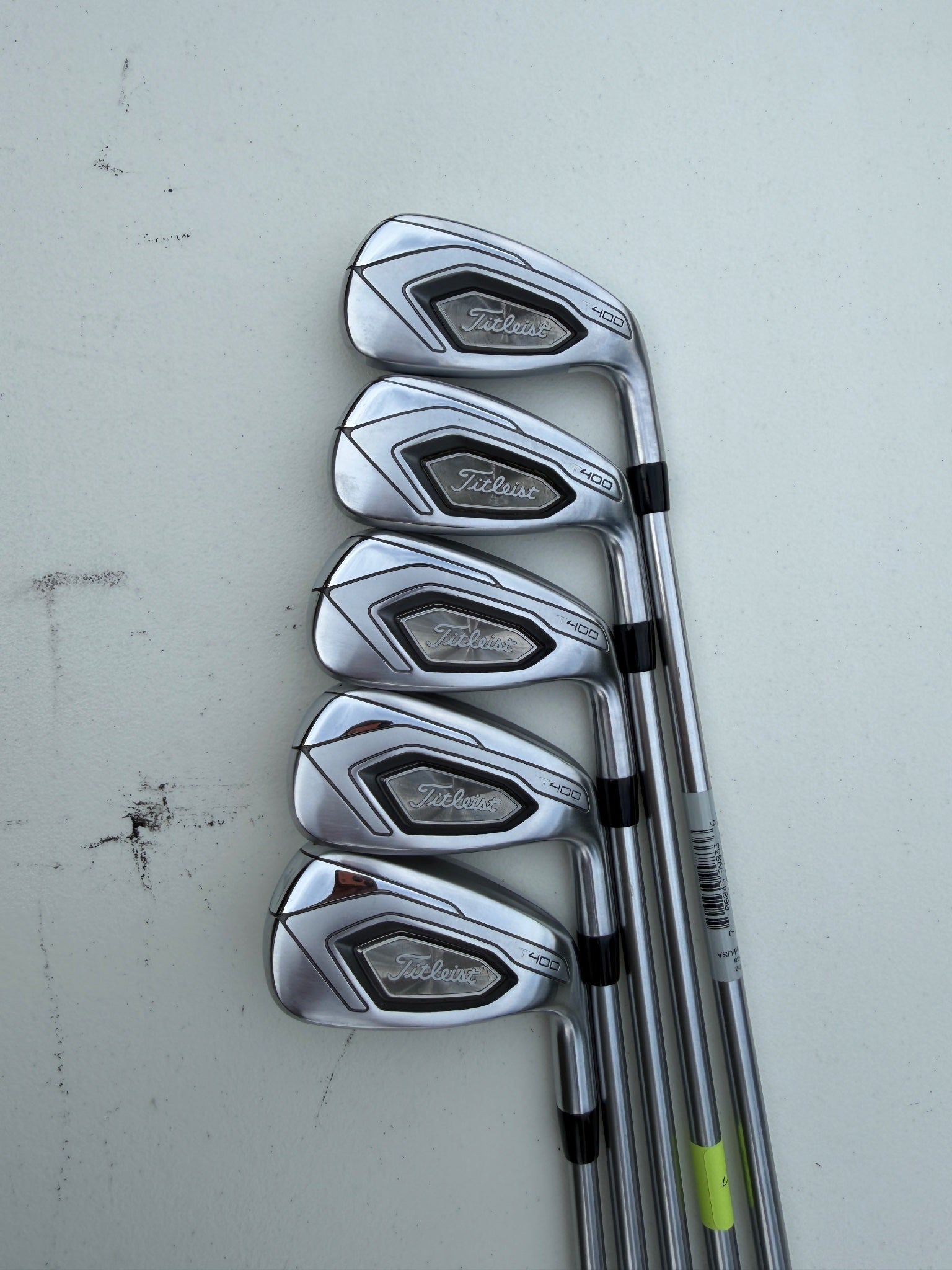 Titleist T400 Iron Set 6-PW Fubuki MV Series 55 Regular Flex +1/4" NICE