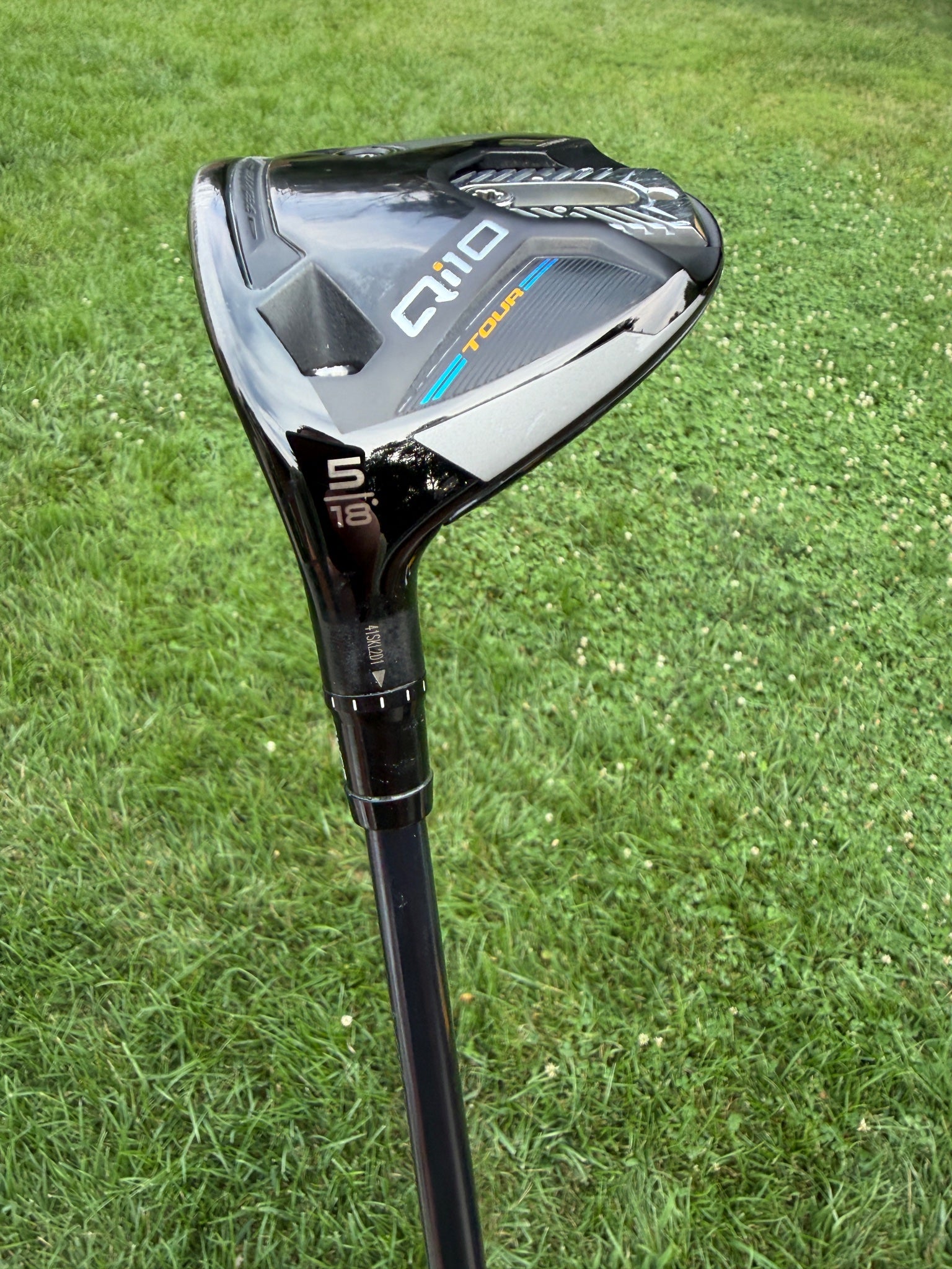 TaylorMade Qi10 Tour 5-Wood 18° Graphite Gold Stiff Flex Lefty 43.25" +HC NICE — photo 6