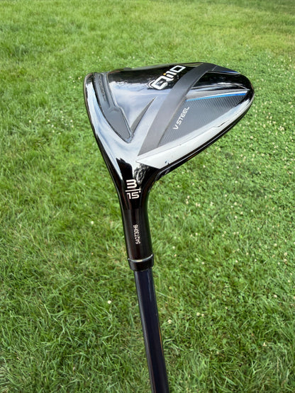 TaylorMade Qi10 3-Wood 15° Graphite Gold Stiff Flex Lefty 43.25" +HC NICE — photo 6