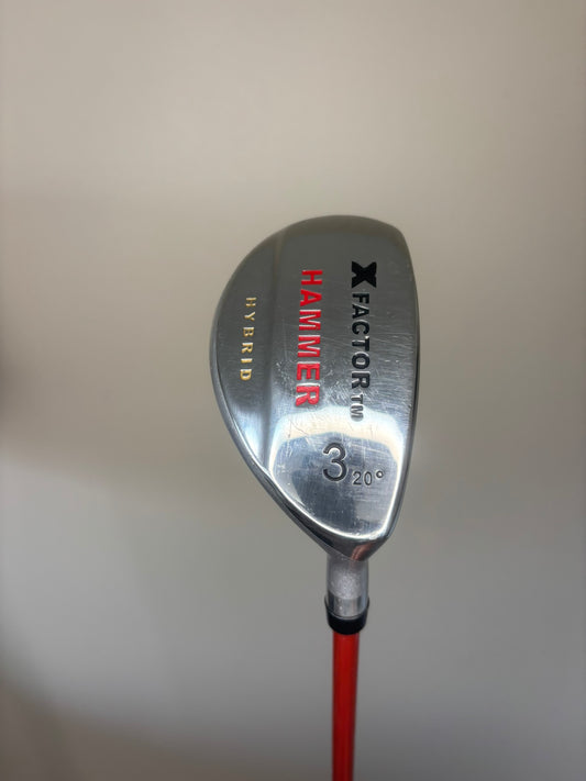 X Factor Hammer 3 Hybrid 20° SmartShaft Stiff Flex 41.5″ NICE