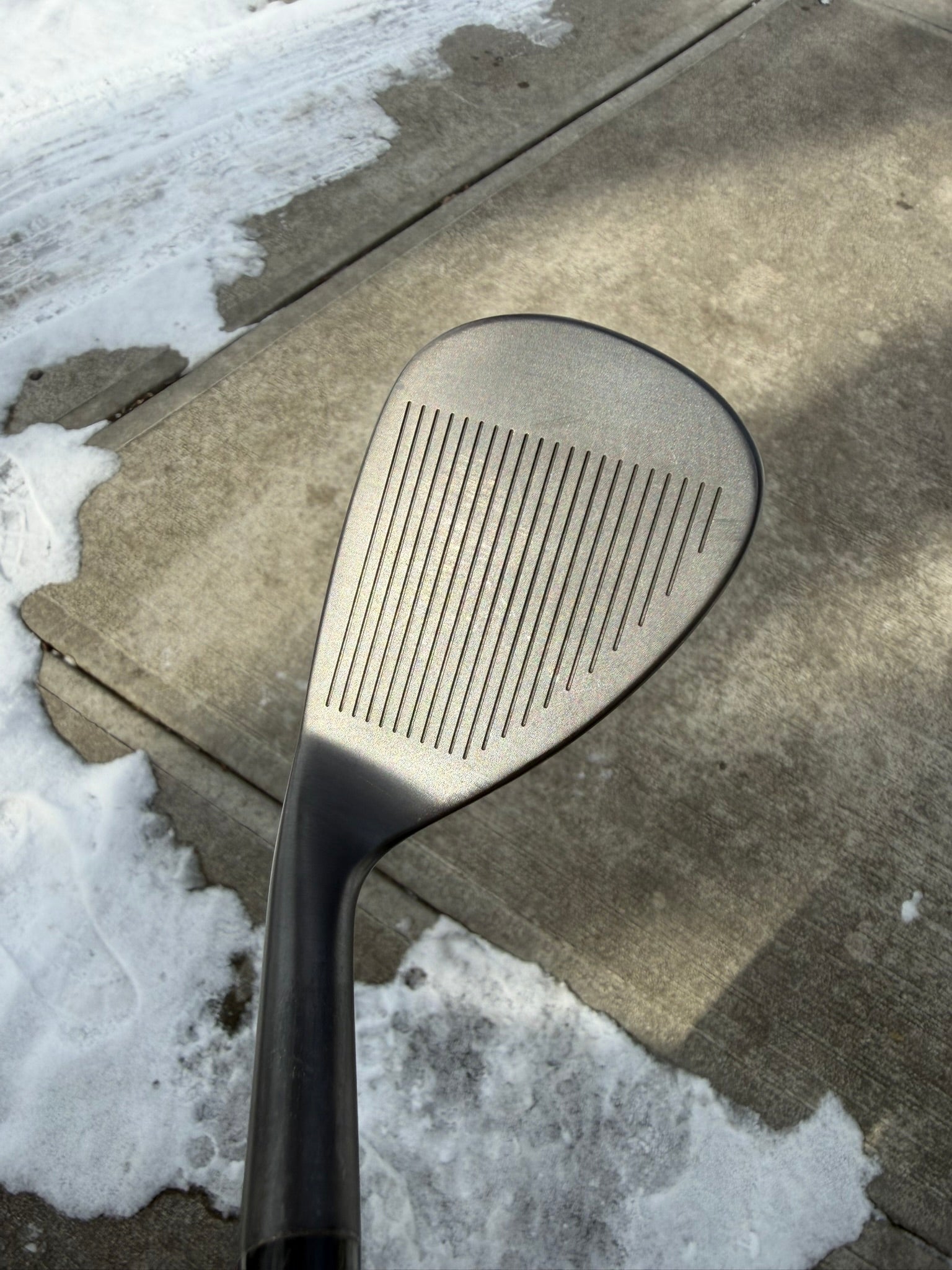 Photo of Maltby Tour Grind Diamonized Black Metal Sand Wedge 56° Stiff Flex Tour Issue S400 Custom Black