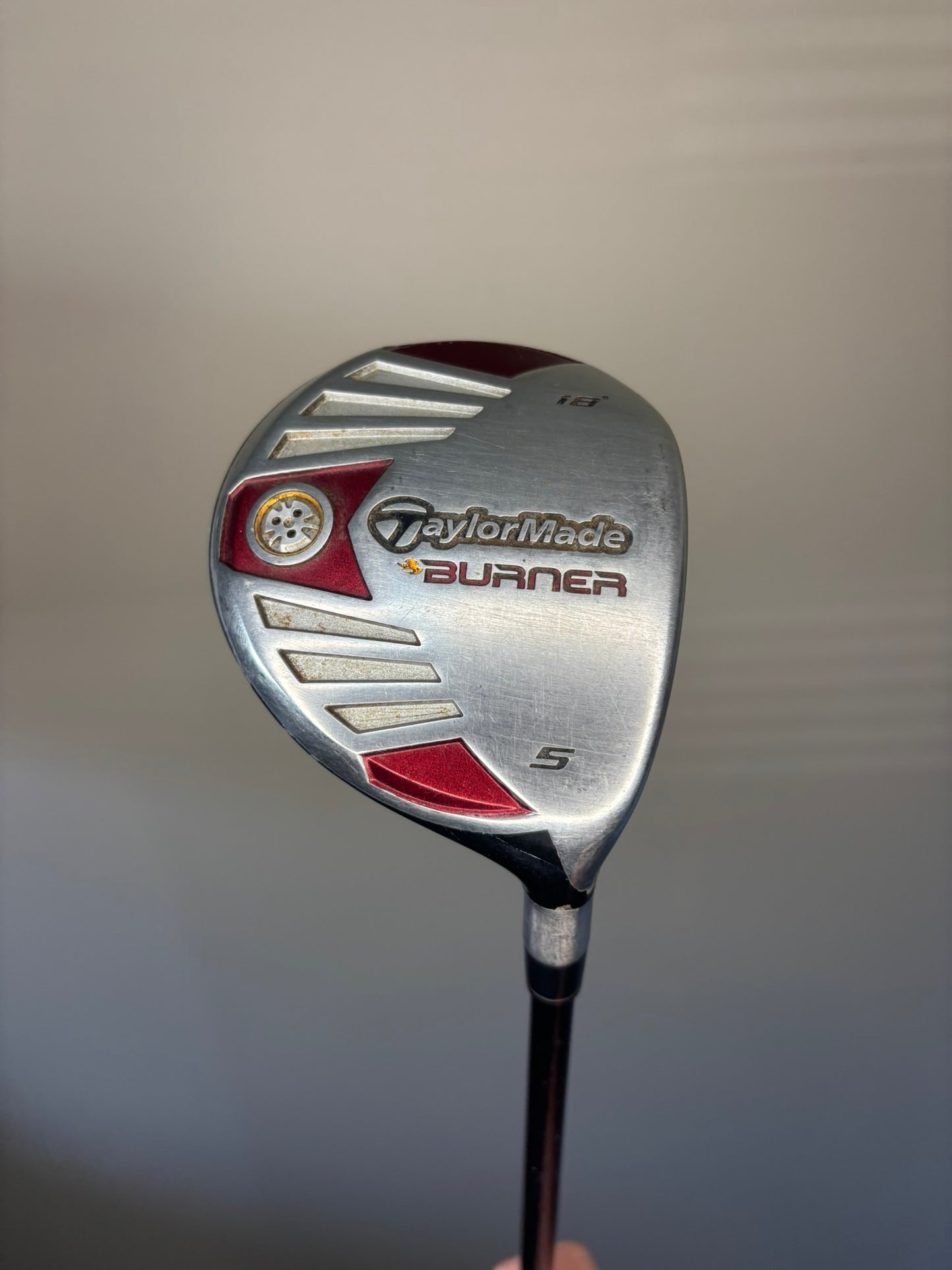 Taylormade 2007 Burner Steel 5-Wood 18° REAX 50g Stiff Flex 42.25″ NICE
